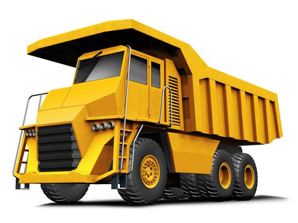 总重100吨6x4油电混合动力矿用自卸车